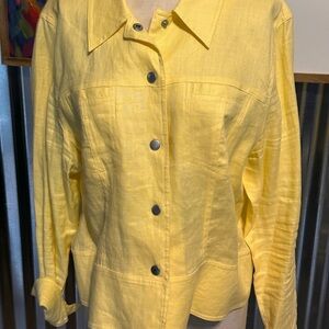 Yellow Button-Up Jacket